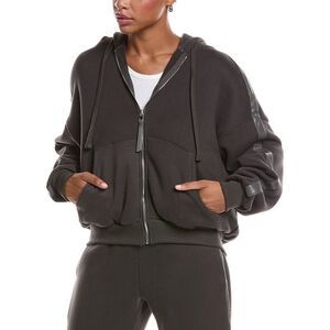 Knit Riot Womens  Glide Zip Hoodie, Brown